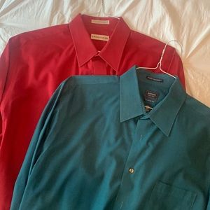 2 pack 16 1/2 34/35 dress shirts